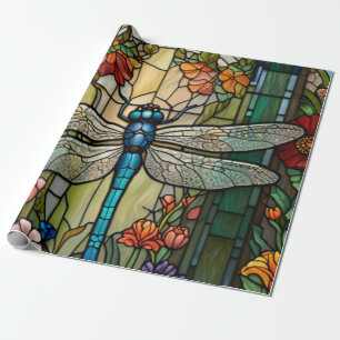Papel De Regalo Arte retro novedad libélula moda boho