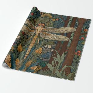 Papel De Regalo Arte retro novedad libélula moda boho