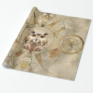Papel De Regalo Arte sagrado de Digitaces de la geometría del bú