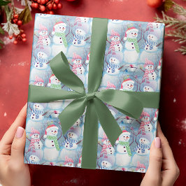 Papel De Regalo Artes lindas y divertidas de Navidad con patrón de