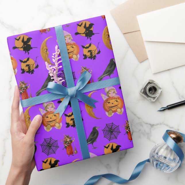Papel De Regalo Artesanía o regalo del patrón de Halloween de époc (Regalar)