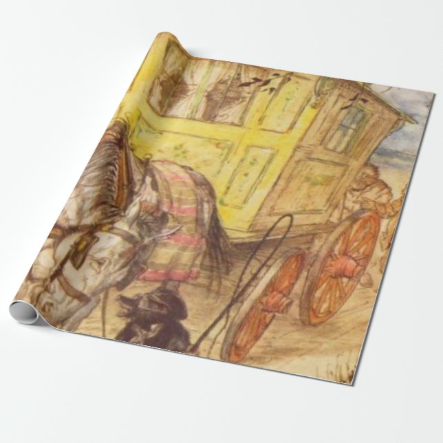 Papel De Regalo Arthur Rackham - El Viento En Los Salvajes (Desenrollado)