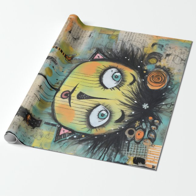 Papel De Regalo ArtLady 11 Encantadora y angustiada (Desenrollado)