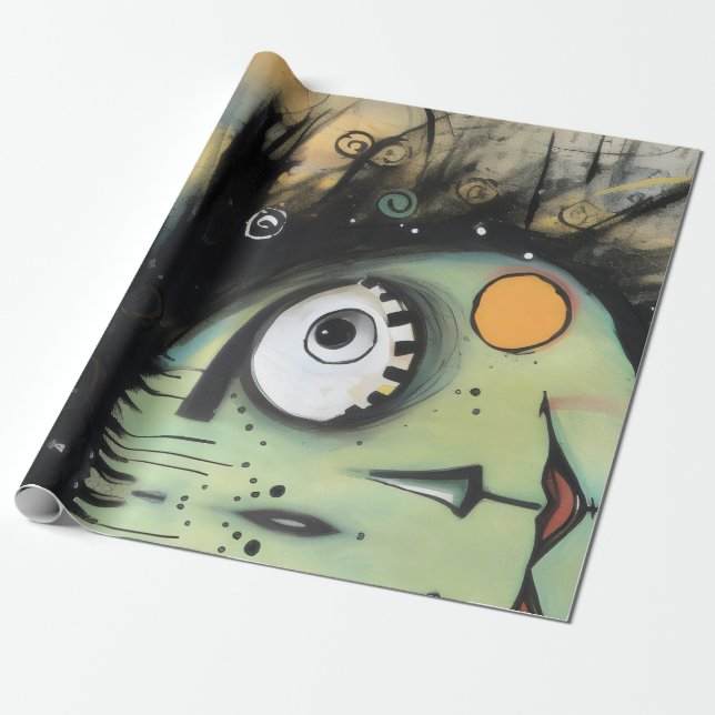 Papel De Regalo ArtLady 13 Encantadora y angustiada (Desenrollado)