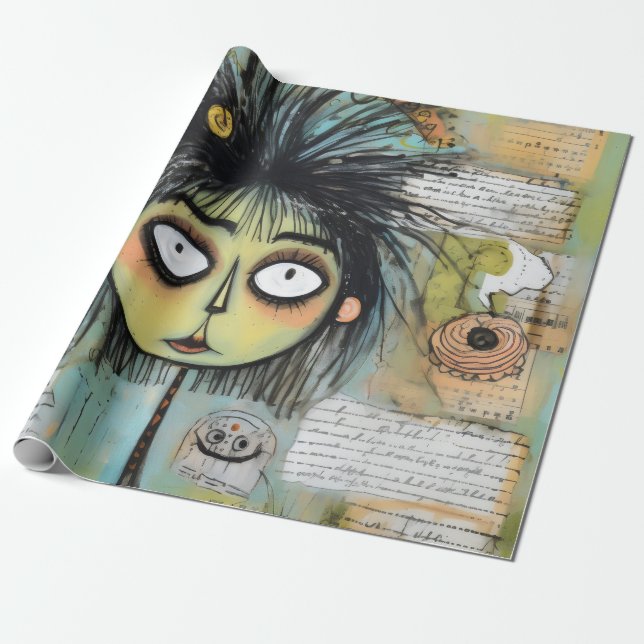 Papel De Regalo ArtLady 18 Encantadora y angustiada (Desenrollado)