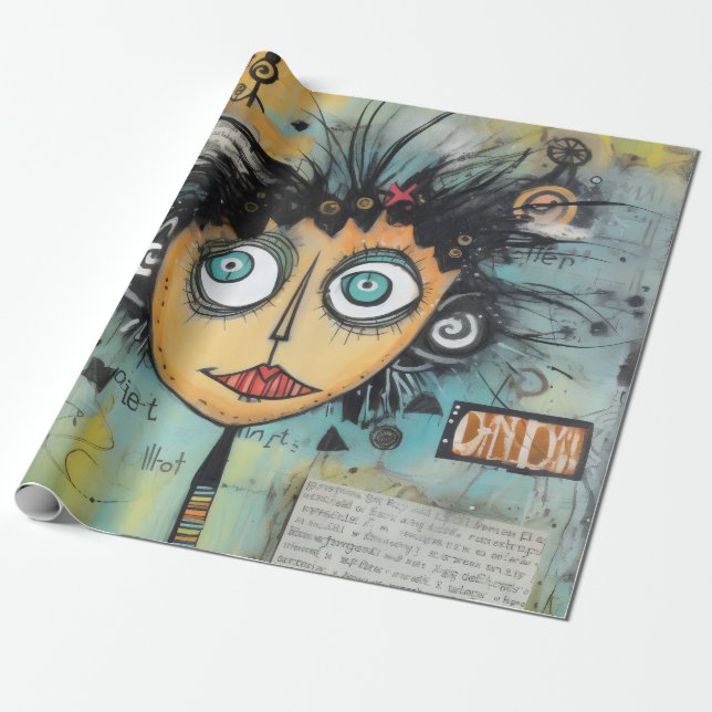 Papel De Regalo ArtLady 21 Encantador y afligido (Desenrollado)