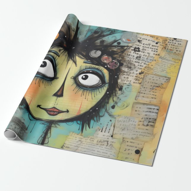 Papel De Regalo ArtLady 22 Encantador y afligido (Desenrollado)