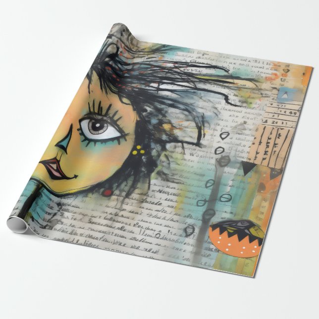 Papel De Regalo ArtLady 25 Encantador y afligido (Desenrollado)