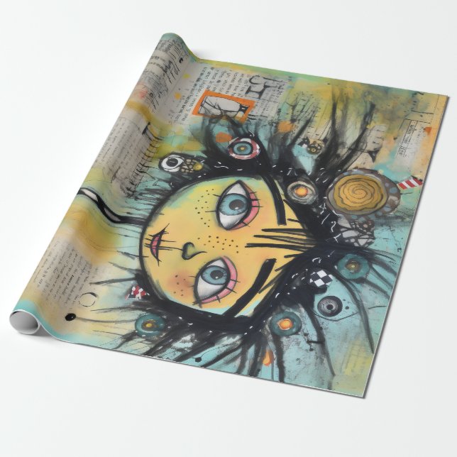 Papel De Regalo ArtLady 28 Encantador y afligido (Desenrollado)