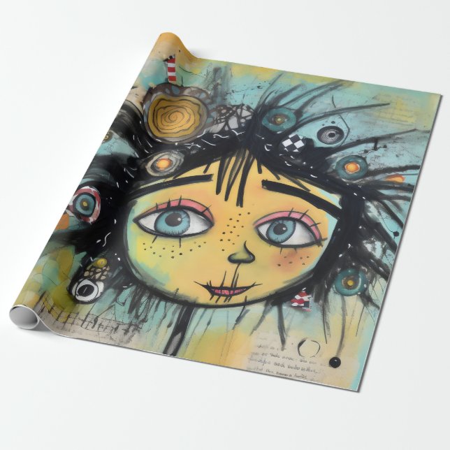 Papel De Regalo ArtLady 28 Encantador y afligido (Desenrollado)