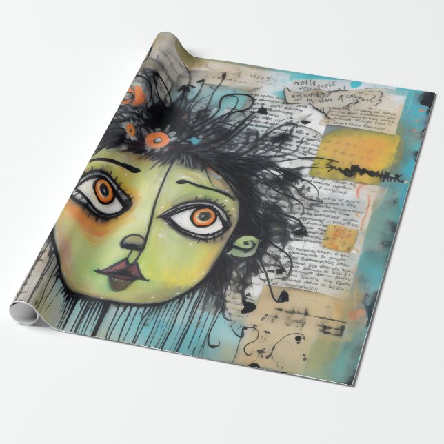 Papel De Regalo ArtLady 29 Encantador y afligido (Desenrollado)