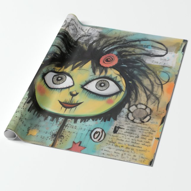 Papel De Regalo ArtLady 4 Encantador y afligido (Desenrollado)