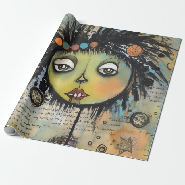 Papel De Regalo ArtLady 7 Encantador y afligido (Desenrollado)