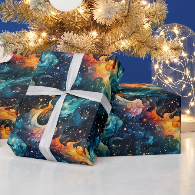 Papel De Regalo Artsy Galaxy (Vacaciones)