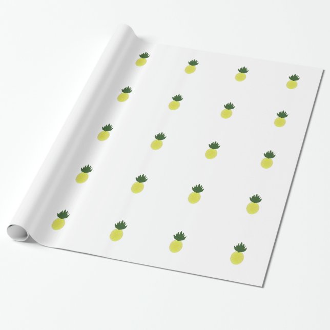 Papel De Regalo Artsy Pineapple (Desenrollado)