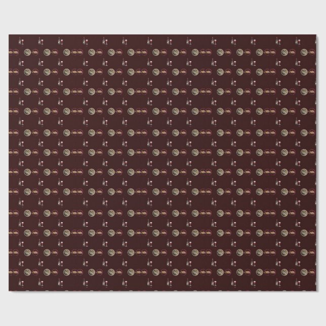 Papel De Regalo Arty Valentine Gift Collection- Decadent Noir  (Superficie plana)