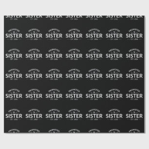 Papel De Regalo Ascendida a Hermana Est. 2026 II