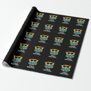 Papel De Regalo Así Es Como Pun Dark BG Funny Drummer