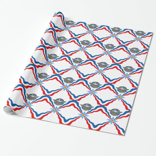 Papel De Regalo Asirio-Bandera (Desenrollado)