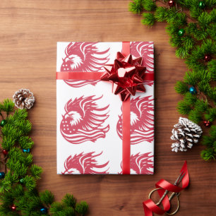 Papel De Regalo Asombroso arte digital de águilas patrióticas