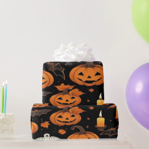 Papel De Regalo Asombrosos fondos de calabaza de Halloween