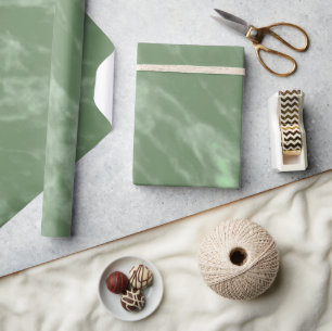 Papel De Regalo Aspecto de mármol verde