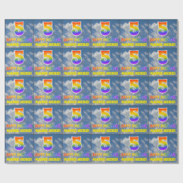 Papel De Regalo Aspecto del arcoiris "5" y "FELIZ CUMPLEAÑOS", nub