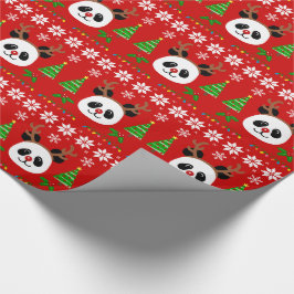 Papel De Regalo Astas grandes del navidad del dibujo animado de la