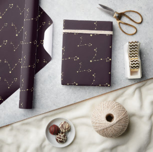 Papel De Regalo Astrología Pisces Estrellas cósmicas Constelación 