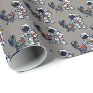 Papel De Regalo Astronaut a la parrilla