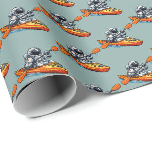 Papel De Regalo . Astronaut en kayak