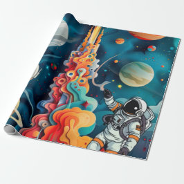 Papel De Regalo Astronauta