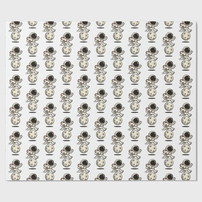Papel De Regalo Astronauta (Superficie plana)