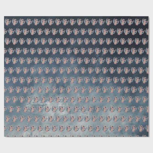 Papel De Regalo Astronauta (Superficie plana)