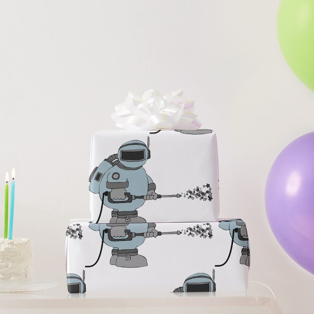 Papel De Regalo Astronauta de ciencia ficción Space Janitor Sprayi (Subido por el creador)