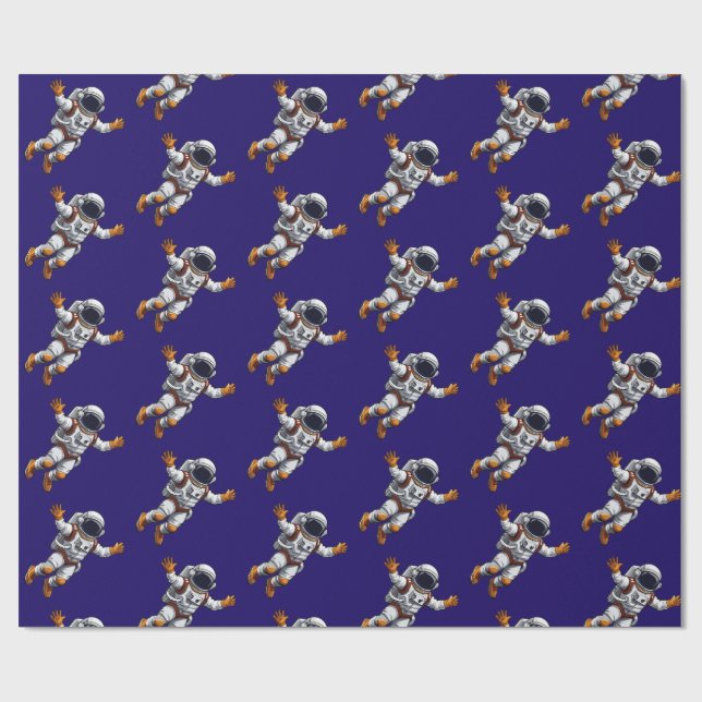 Papel De Regalo Astronauta en el espacio (Superficie plana)