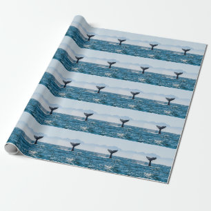Papel De Regalo Ataque marino de la cola de ballena: Agua Dramátic