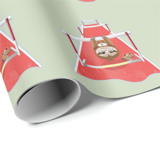 Papel De Regalo Ateléticos de la carrera de obstáculos con eslogan (Esquina del rollo)