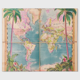 Papel de regalo - Atlas Vintage