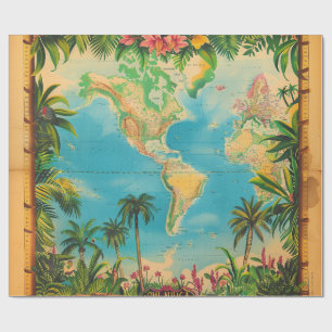 Papel de regalo - Atlas Vintage