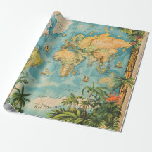 Papel de Regalo - Atlas Vintage