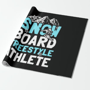 Papel De Regalo Atleta estilo libre Snowboard