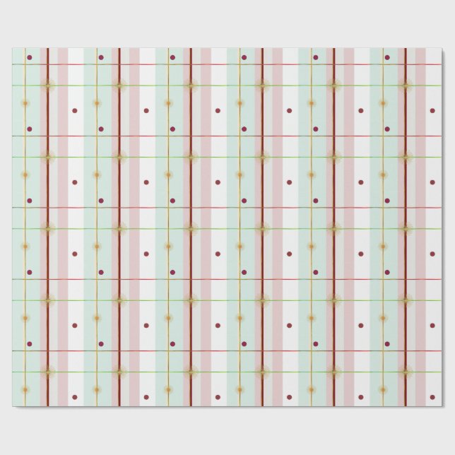 Papel de regalo atómico preppy de la era atómica (Superficie plana)