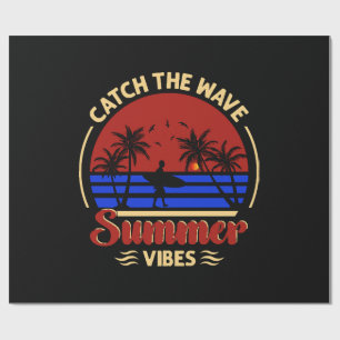 Papel De Regalo Atrapa la Ola Vibraciones de Verano