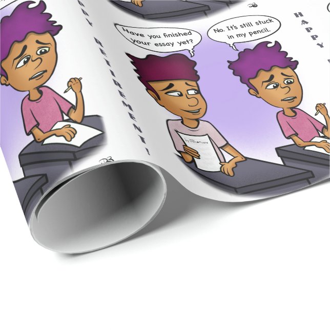 Papel De Regalo Atrapado en lápiz (Esquina del rollo)