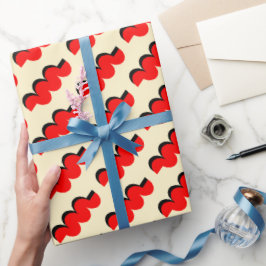 Papel De Regalo Audaz Twist Red Candy
