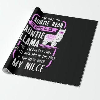 Papel De Regalo Auntie Llama