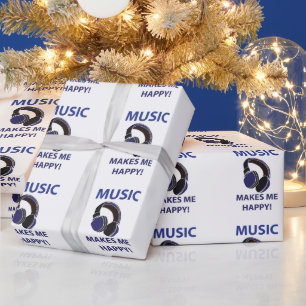 Papel De Regalo Auriculares de música