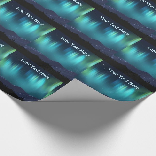 Papel De Regalo Aurora Borealis (Esquina)