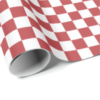 Aurora Red and White Checkered
